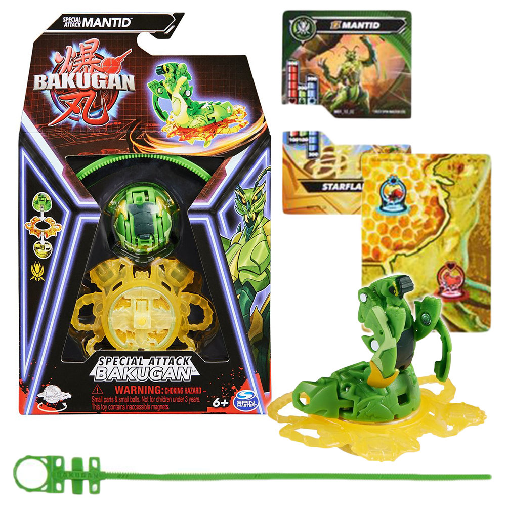Bakugan Mantid Special Attack Oryginalna Figurka Zestaw Karty