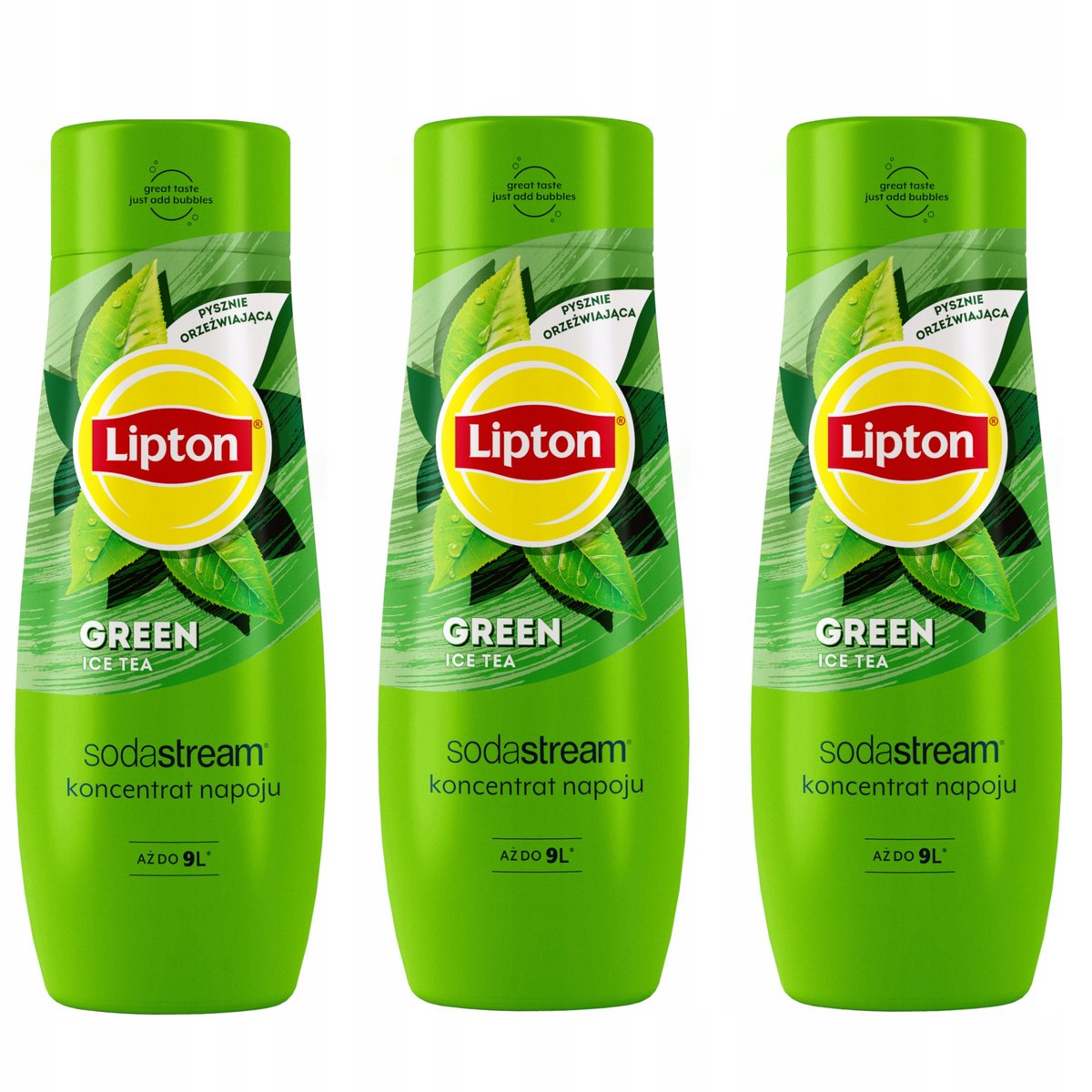 Zestaw 3 koncentratów SodaStream 3x Lipton Green Ice Tea