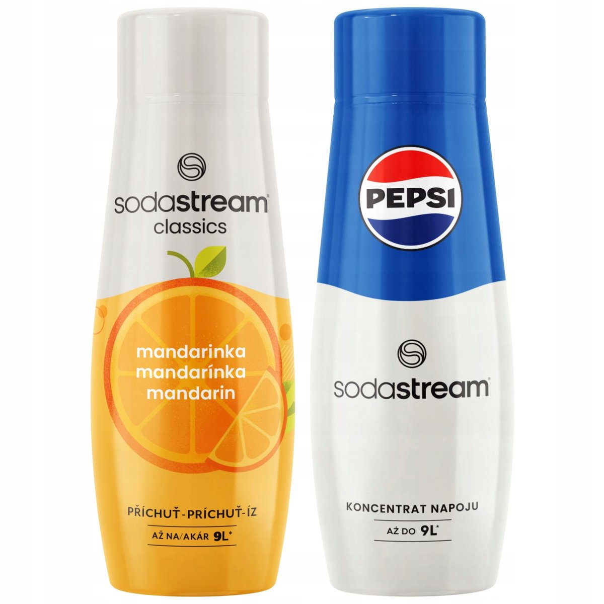 SODASTREAM Pepsi + Mandarynka zestaw syropów do saturatora 2 szt.