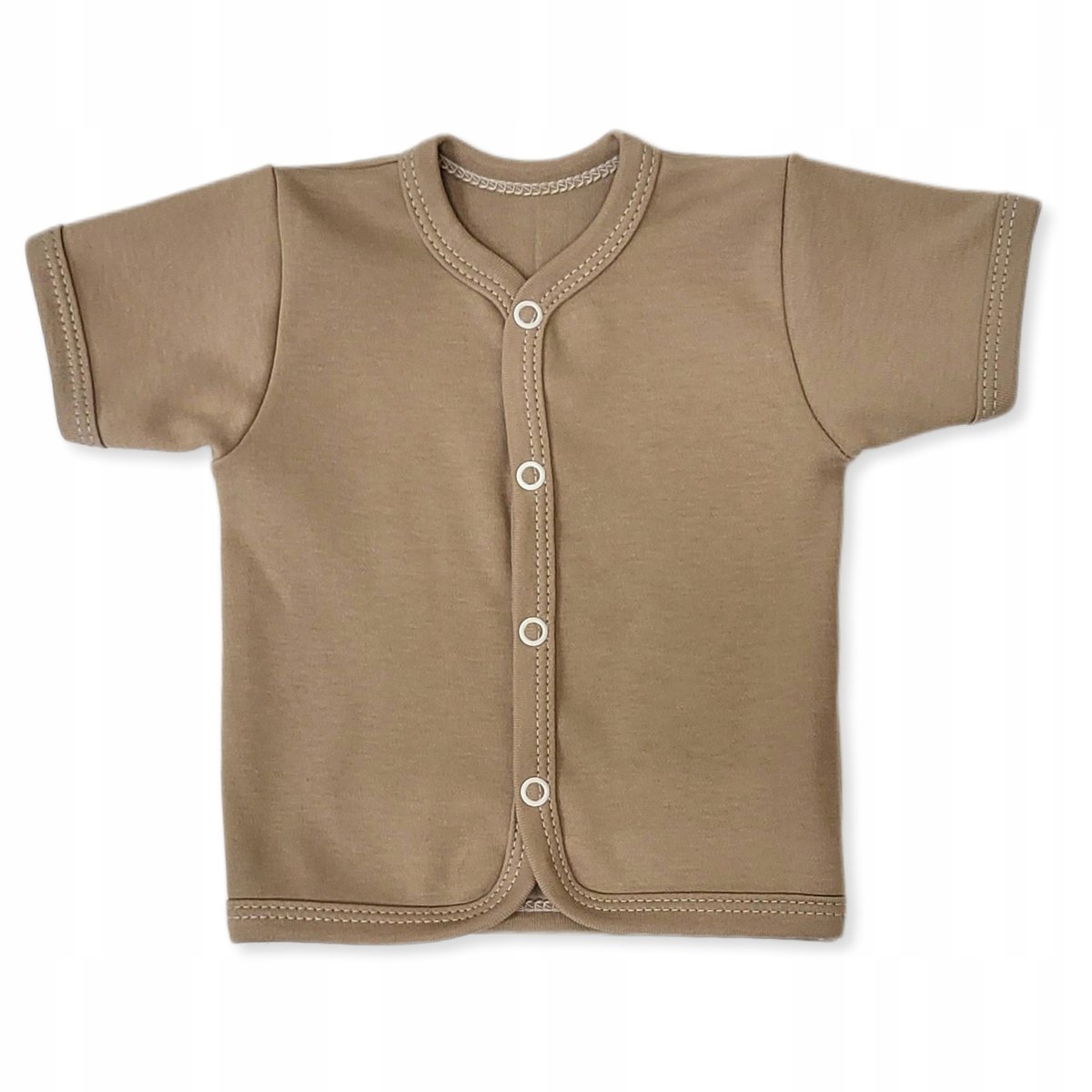 KAFTAN kaftanik 56 KOSZULKA bluzka rozpinana k/r dla noworodka BEŻOWA