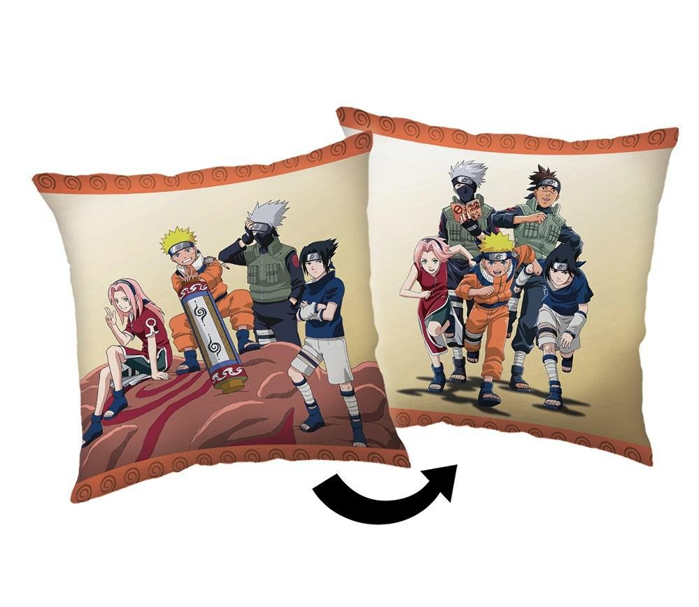 Poduszka 40x40 Naruto beżowa kolorowa