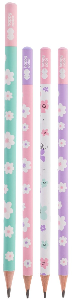 Ołówek trójkątny 2B Pearl Flower Happy Color
