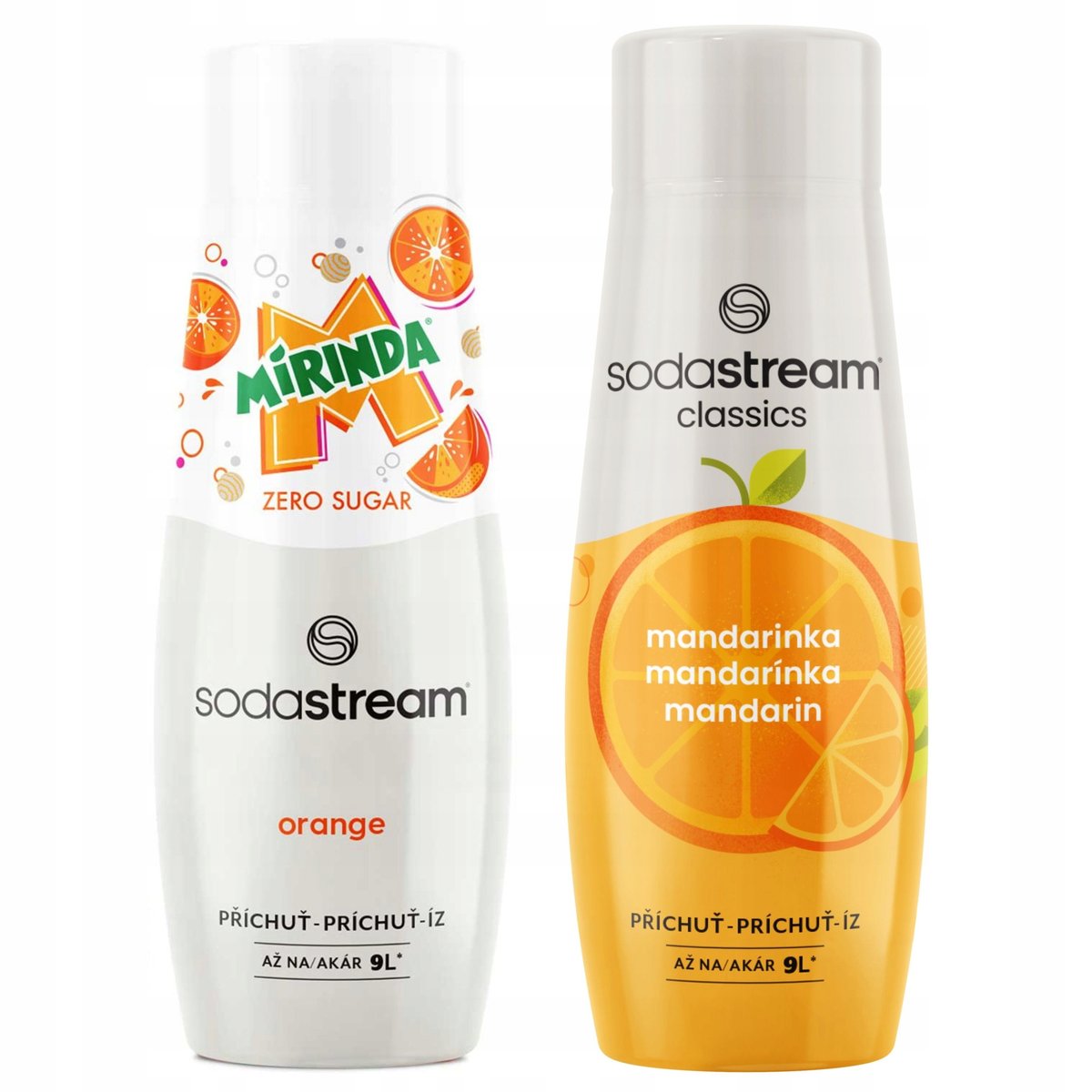 SODASTREAM Mirinda Zero + Mandarynka zestaw syropów do saturatora 2 szt.