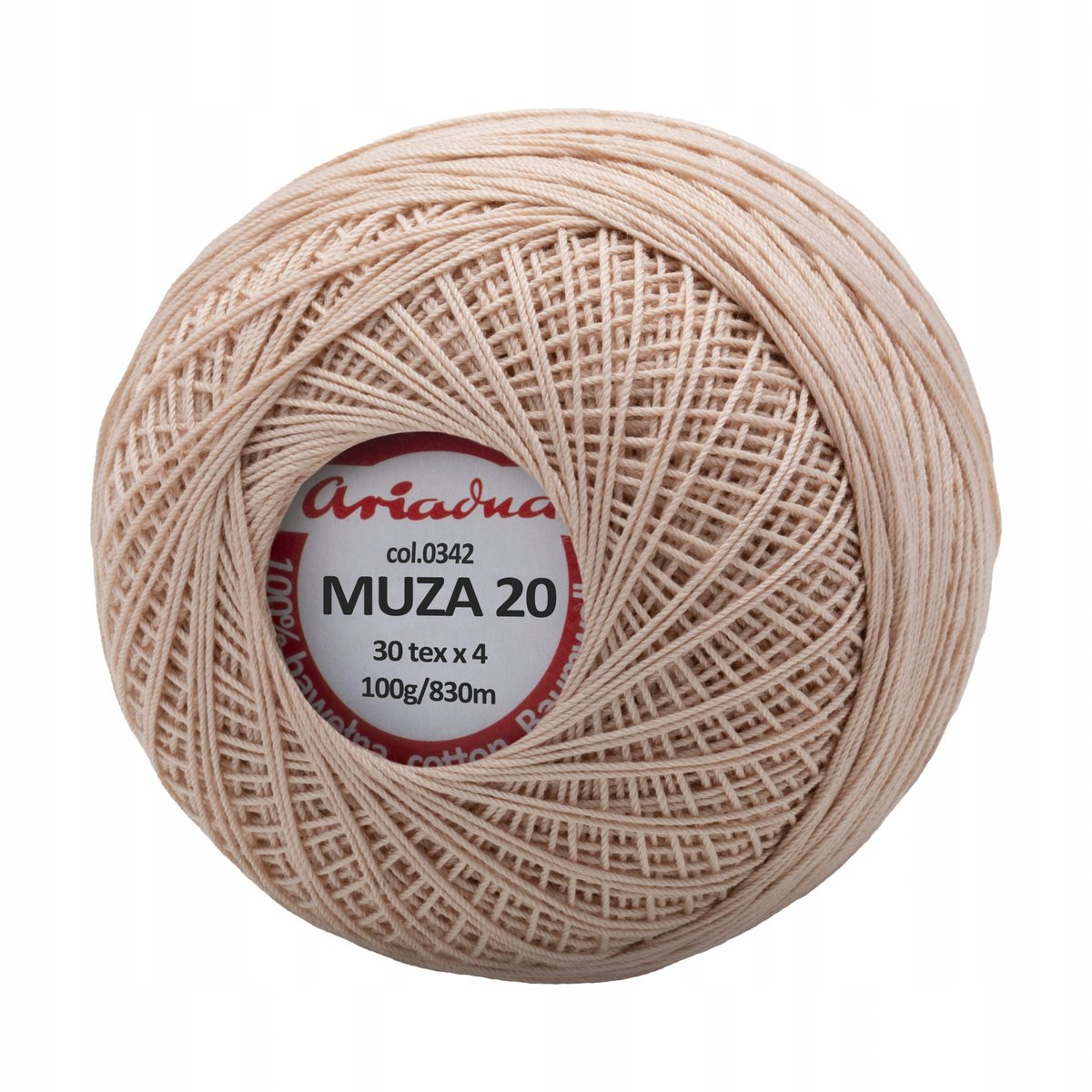 Kordonek Ariadna Muza 20 beżowy 342