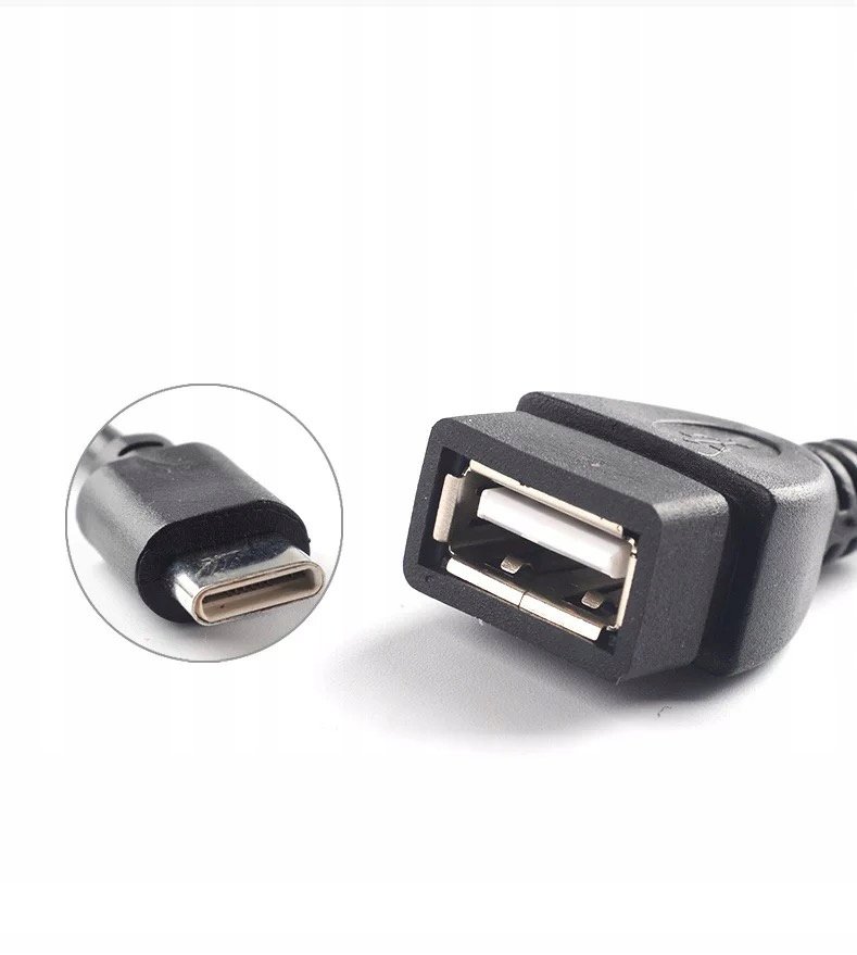 Kabel Adapter Przejściówka Otg Usb Typ-C - Usb