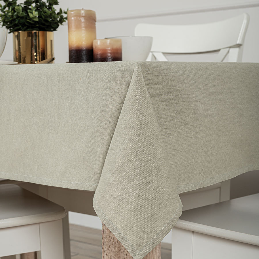 NATURA Obrus wodoodporny, 140x220cm, kolor jasny beżowy