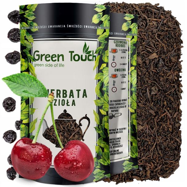 Herbata czarwona pu-erh WIŚNIE W RUMIE 50g