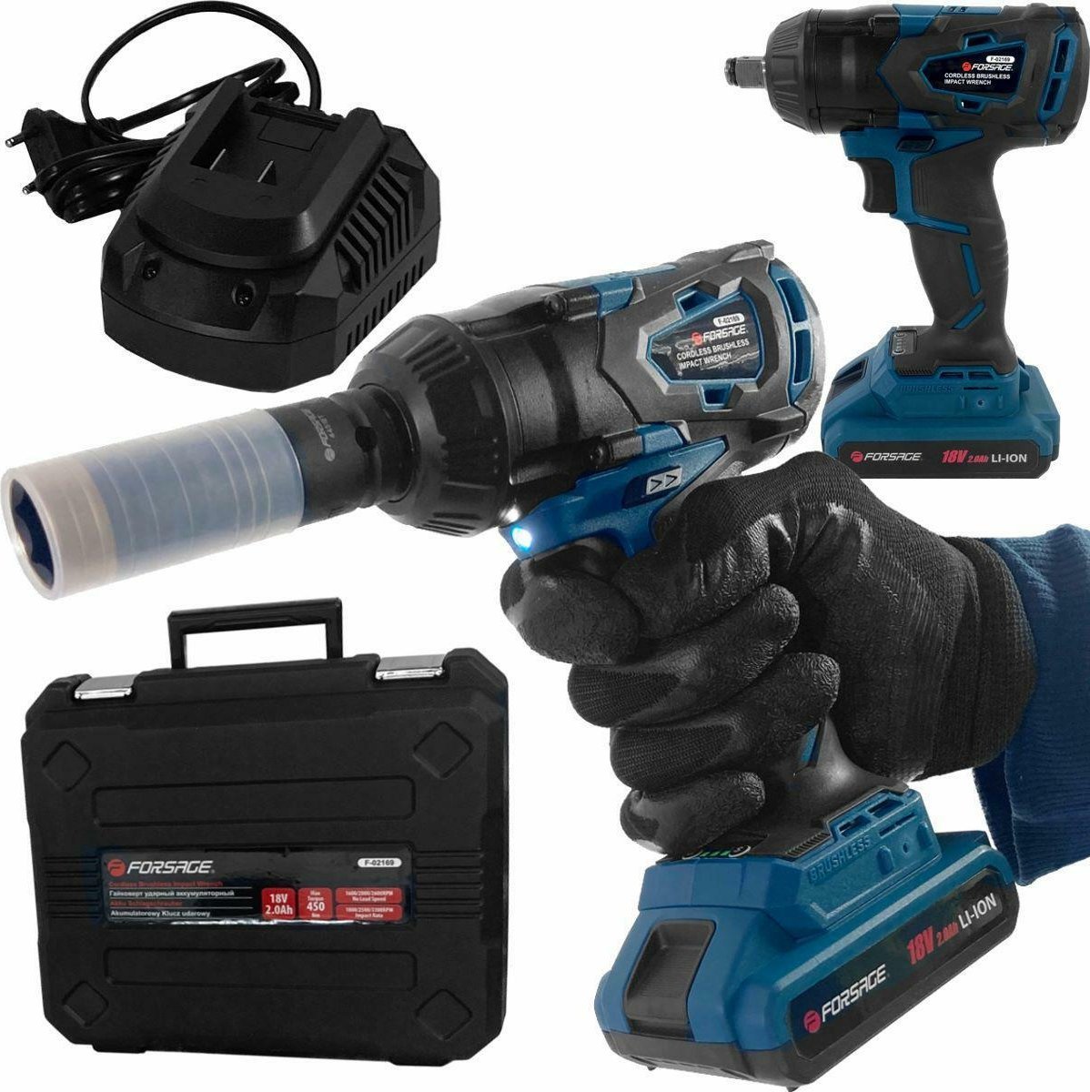 Yato FORSAGE KLUCZ UDAROWY 18V LI-ION 1/2