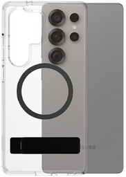 PanzerGlass Etui CARE by Kickstand Case Magnetic do Galaxy S25 Ultra, przezroczysto-czarne
