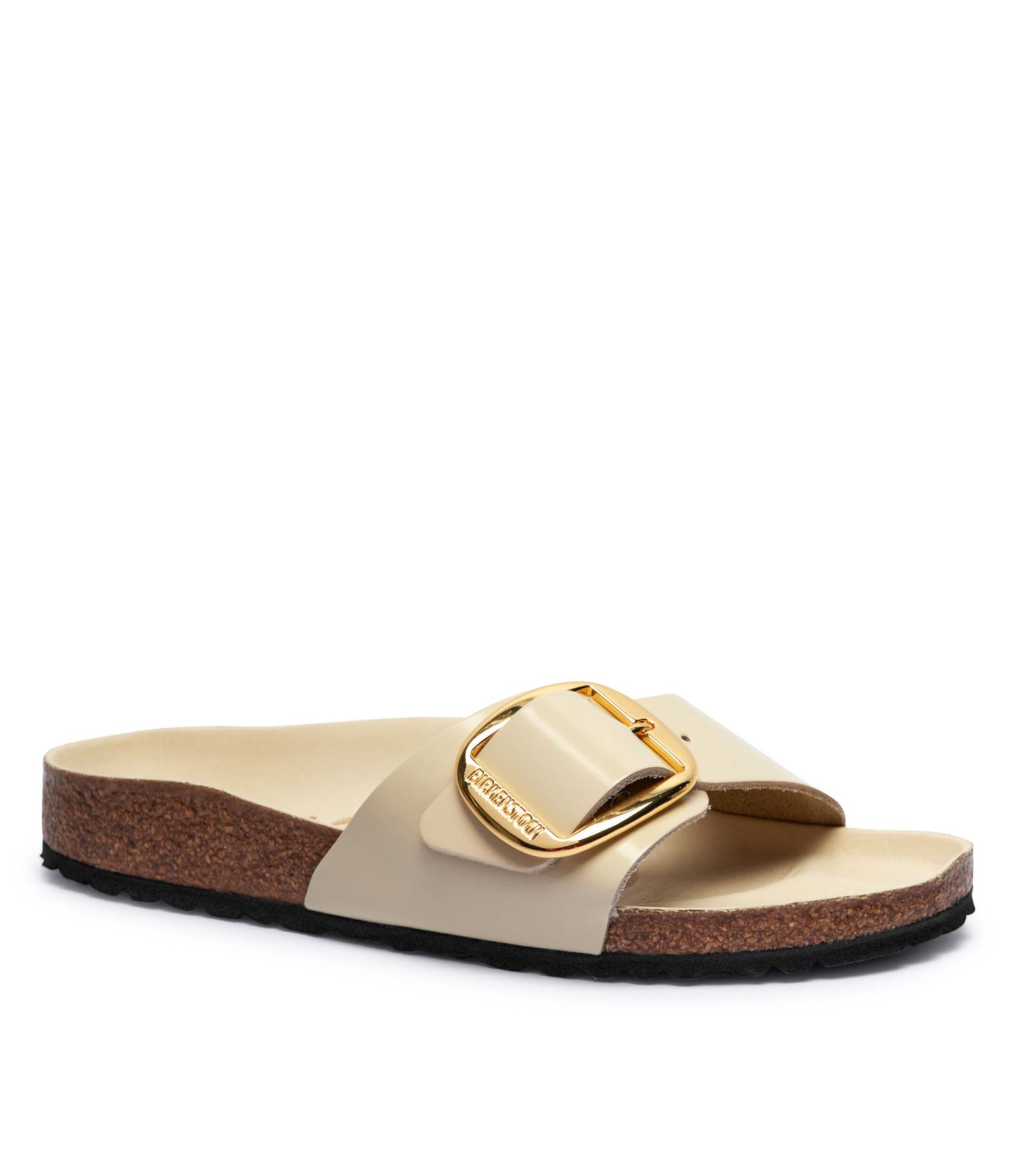 Birkenstock Skórzane klapki Madrid Big Buckle narrow fit