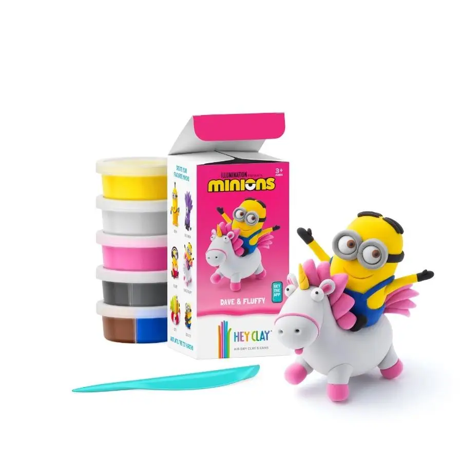Hej Clay - Minionki: Dave i Fluffy + akcesoria - TM Toys