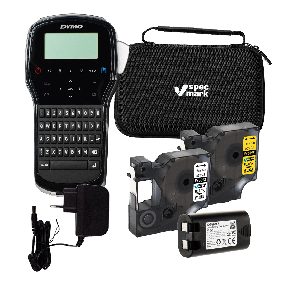 Drukarka etykiet DYMO LabelManager 280 180dpi / do 12mm / PC / MAC / USB / z 2 szt. taśm D1 i etui w zestawie