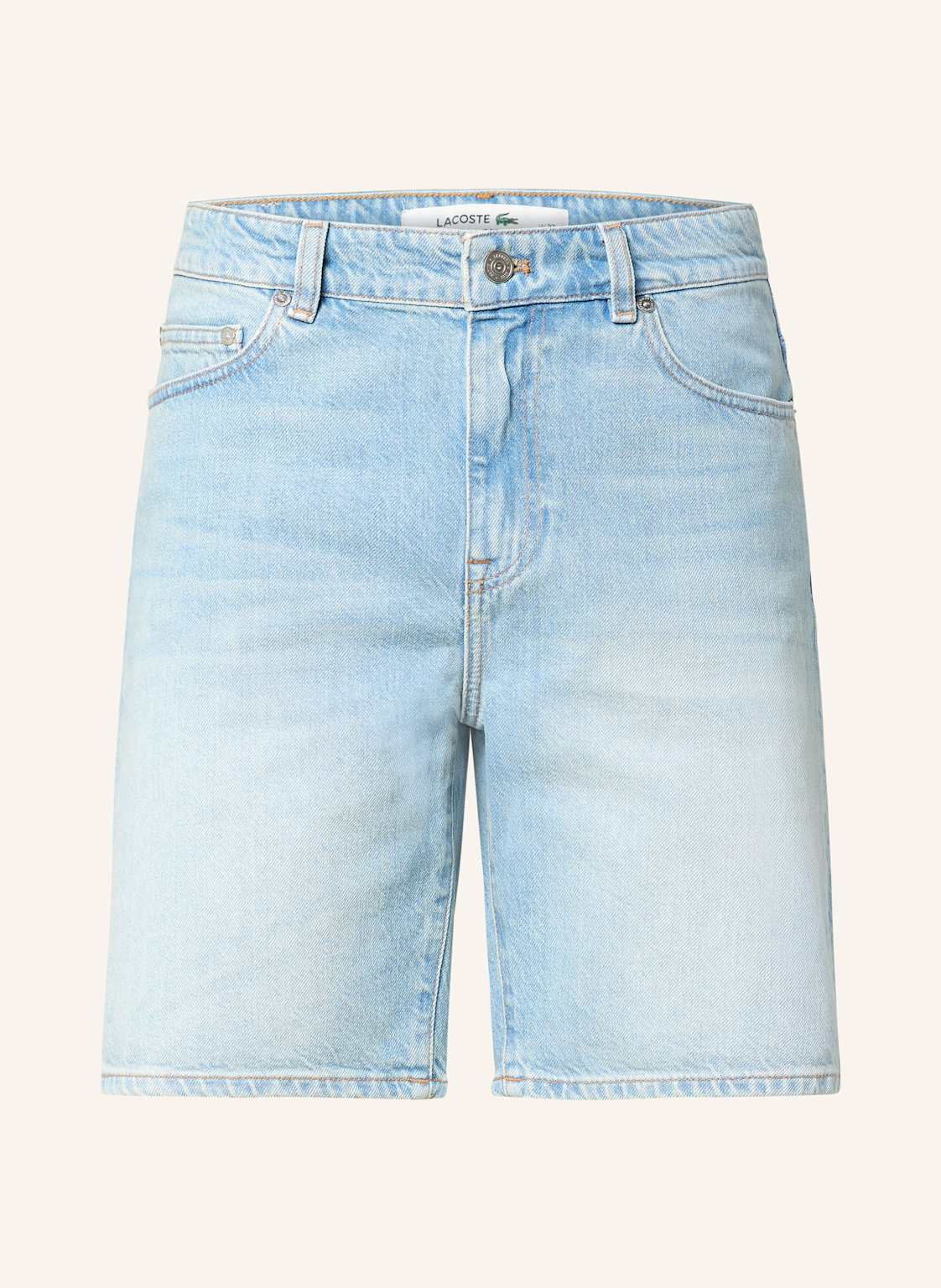 Lacoste Szorty Jeansowe Regular Fit blau