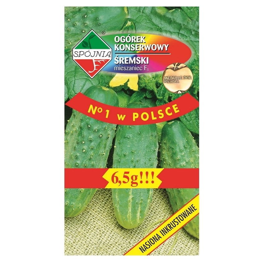Ogórek gruntowy wczesny ŚREMSKI F1 nasiona 6,5g