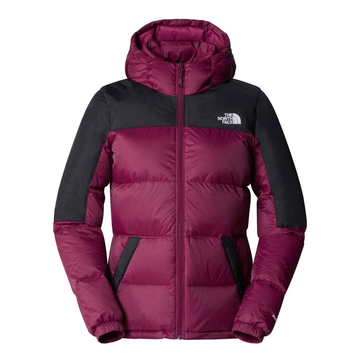 Kurtka damska The North Face Diablo Down Hoodie puchowa bordowa-XS