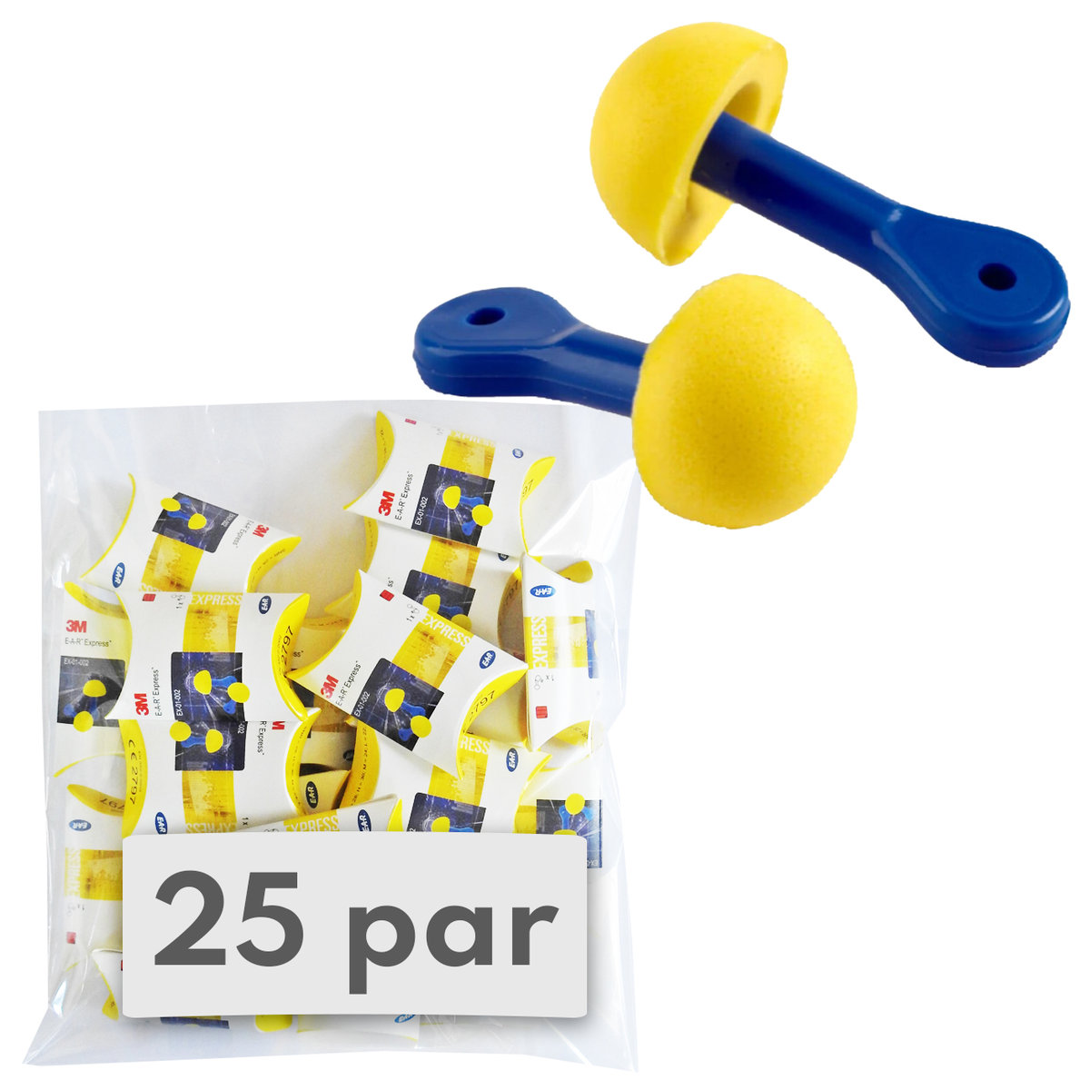 Stopery Zatyczki do Uszu Ear Express 25 par, wyciszające