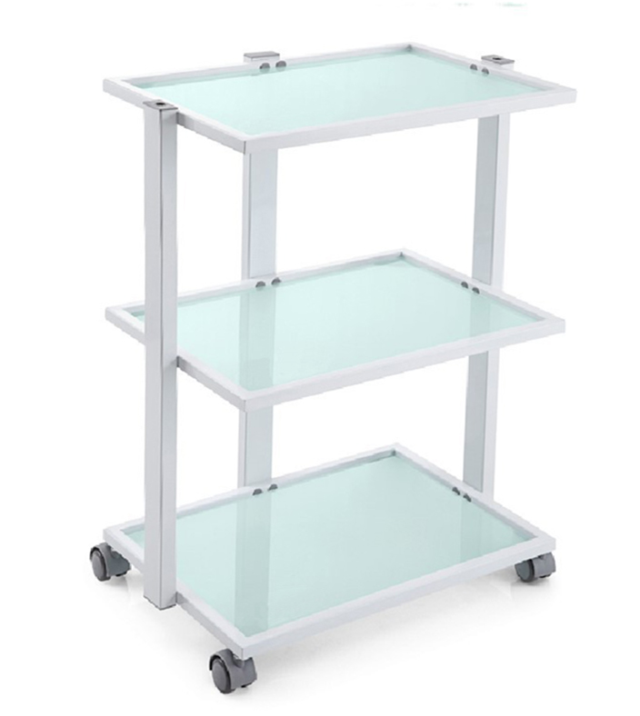 Pomocnik kosmetyczny fryzjerski do salonu ST027A uniwersalna szafka wózek stolik na kółkach z trzema półkami