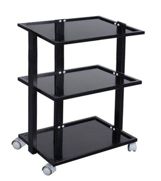 Pomocnik kosmetyczny fryzjerski do salonu ST027B uniwersalna szafka wózek stolik na kółkach z trzema półkami