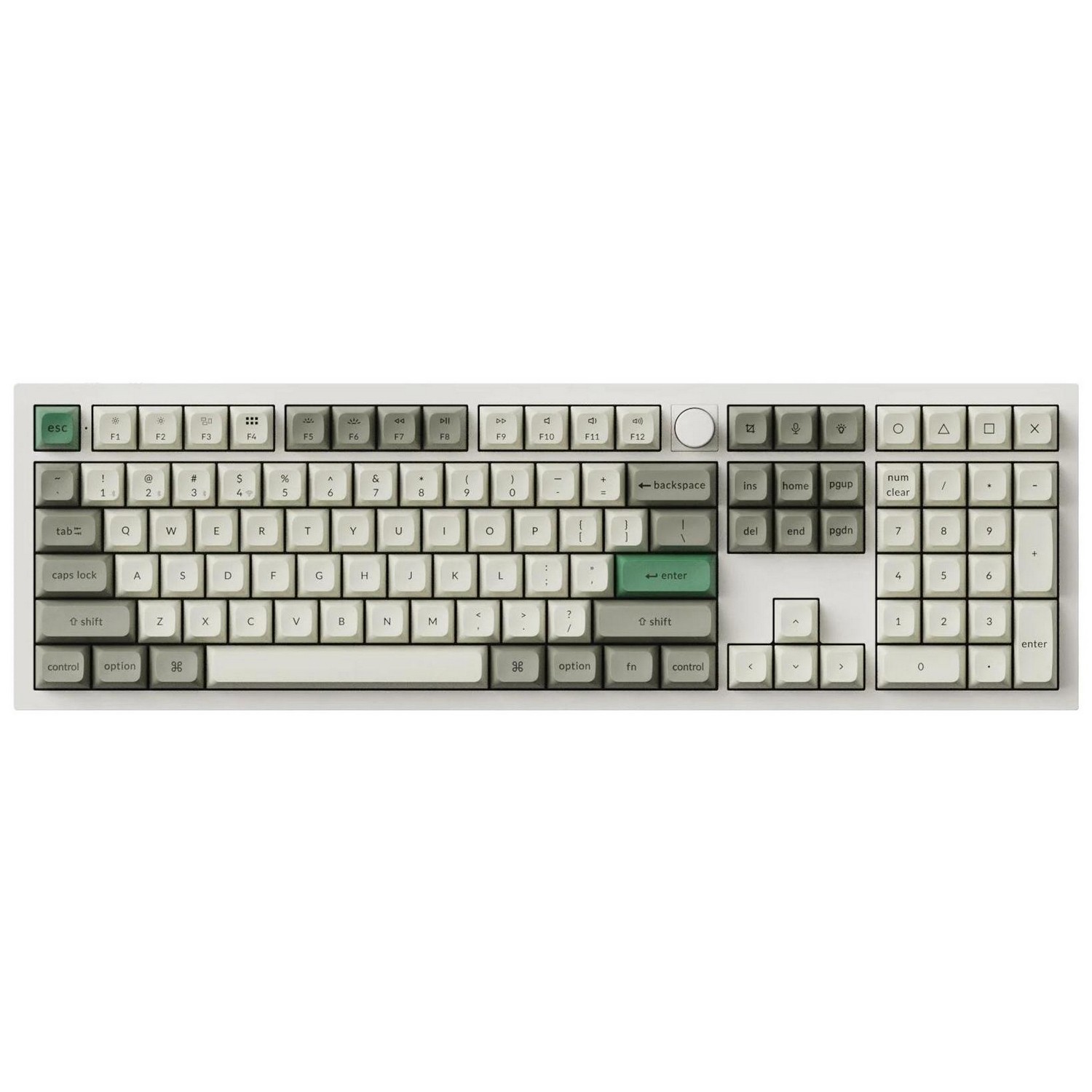 Keychron Q6 Max Full Size Brown Switch Shell White Q6M-P3