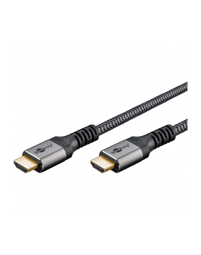 goobay Plus High-Speed HDMI Cable with Ethernet, 4K @ 60Hz gray, 10 meters 64997