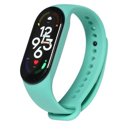 Pasek DEVIA Deluxe Sport do Xiaomi Mi Band 5/Mi Band 6/Mi Band 7 Miętowy