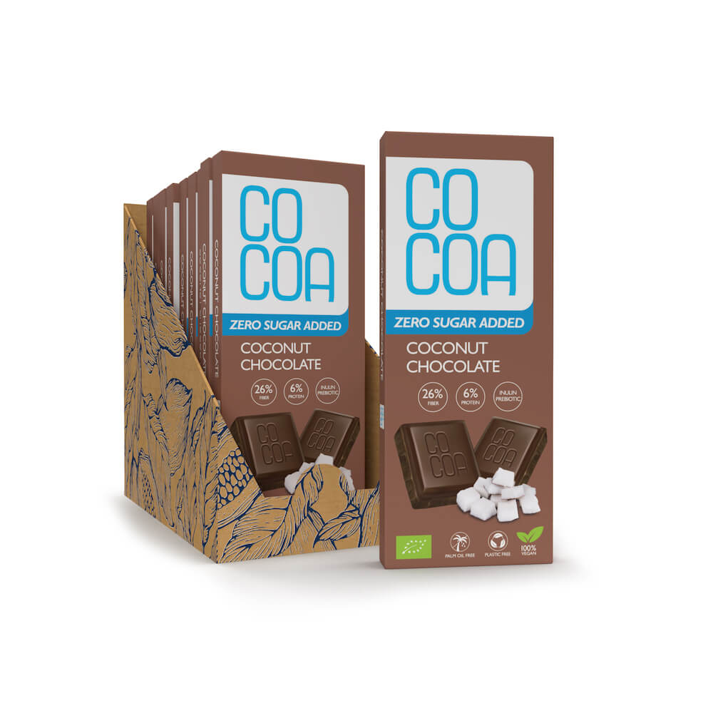 Czekolada kokosowa 0% added sugar x10