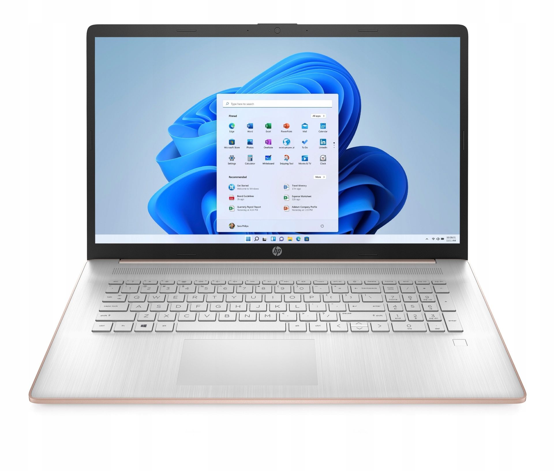 HP 17-cn0445nr / 90H35UA / Intel N4120 / 16GB / SSD 1TB / Intel UHD / HD+ / Win 11 / Różowy 90H35UA_16GB_1000SSD