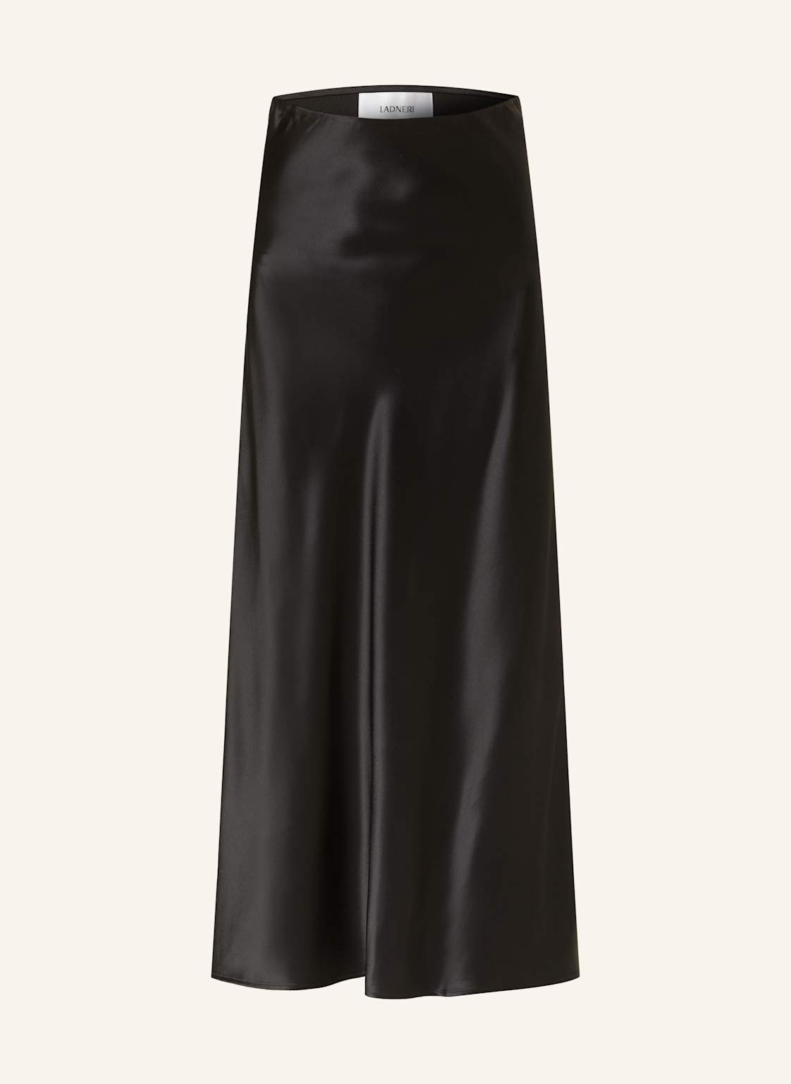 Ladneri Spódnica Satynowa Le Plaine schwarz