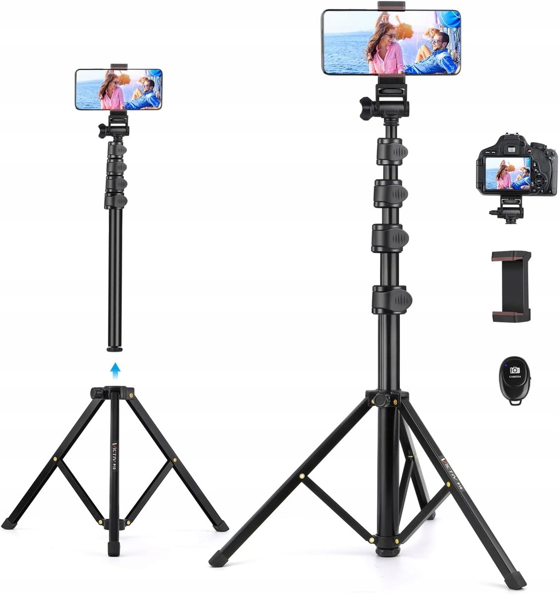 ALUMINIOWY STATYW DO SMARTFONA DO SELFIE PILOT ZDALNEGO STEROWANIA STOJAK
