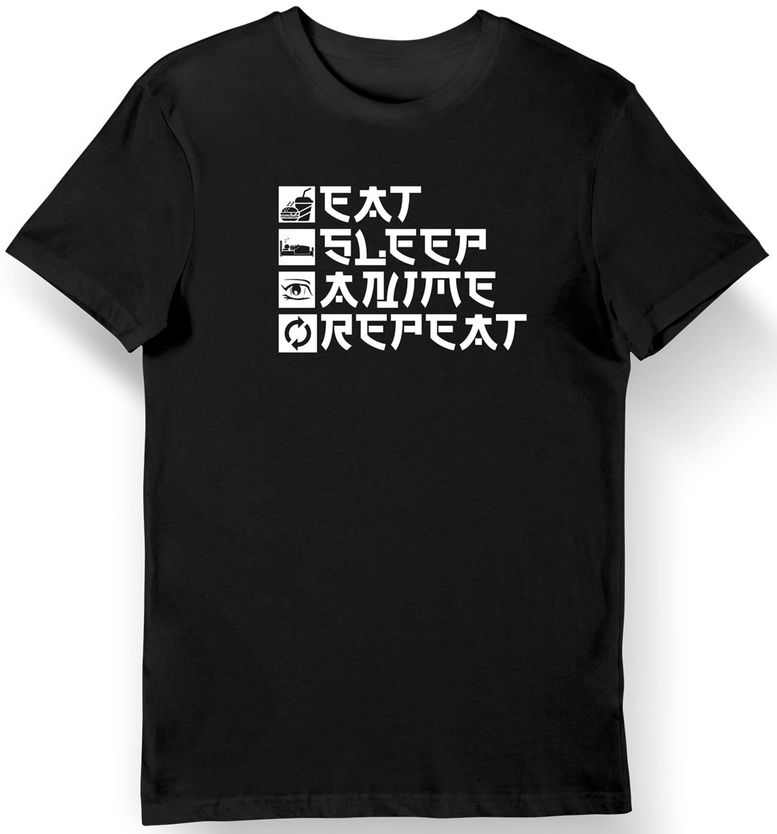 Koszulka męska anime z napisem 