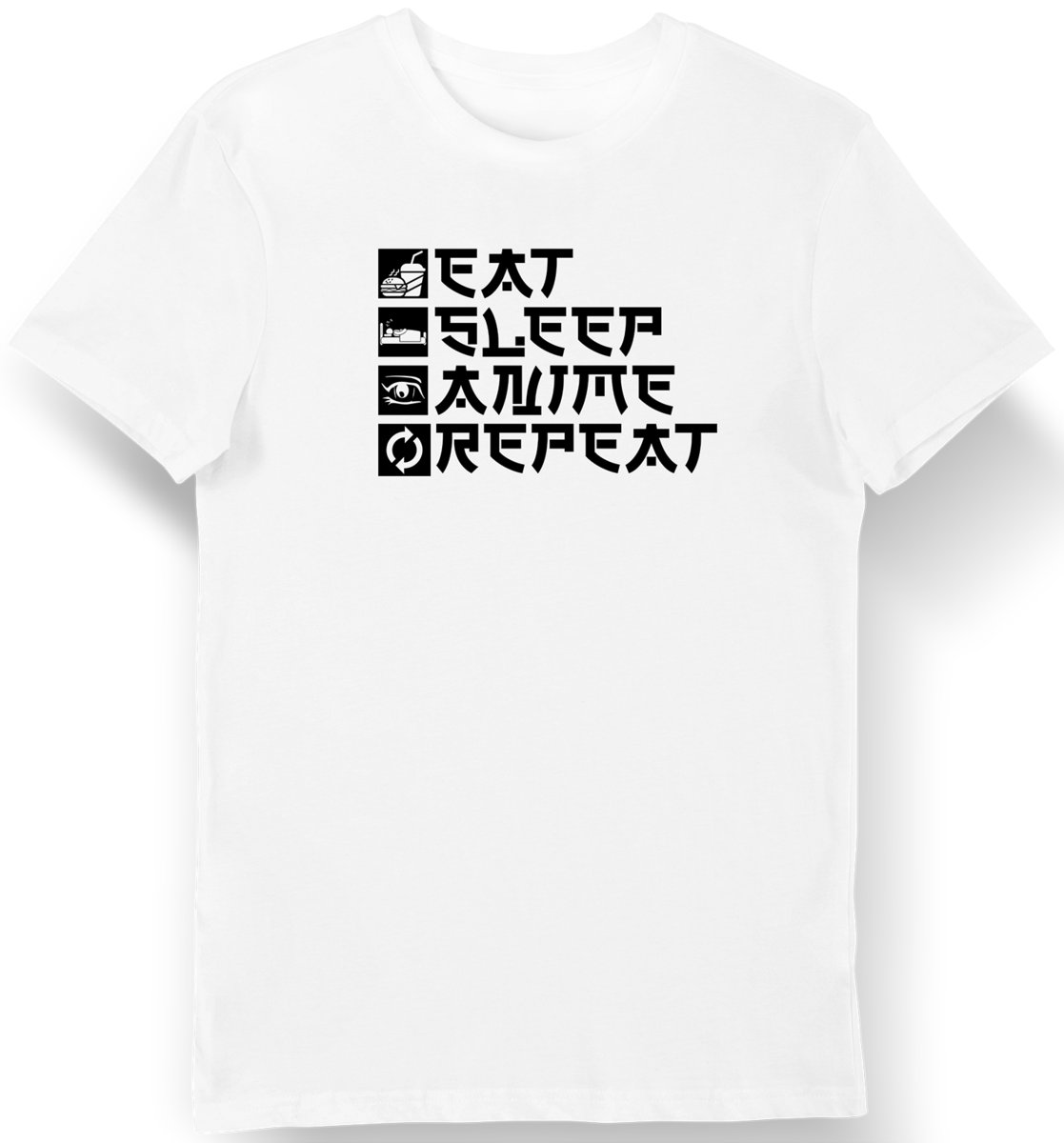 Koszulka męska anime z napisem 