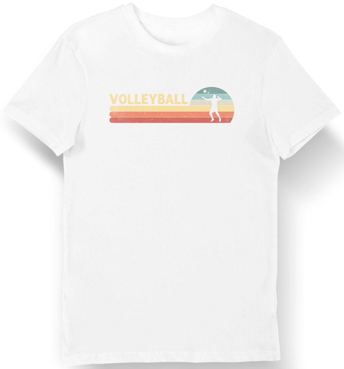 Koszulka męska dla siatkarza z napisem volleyball biała XL