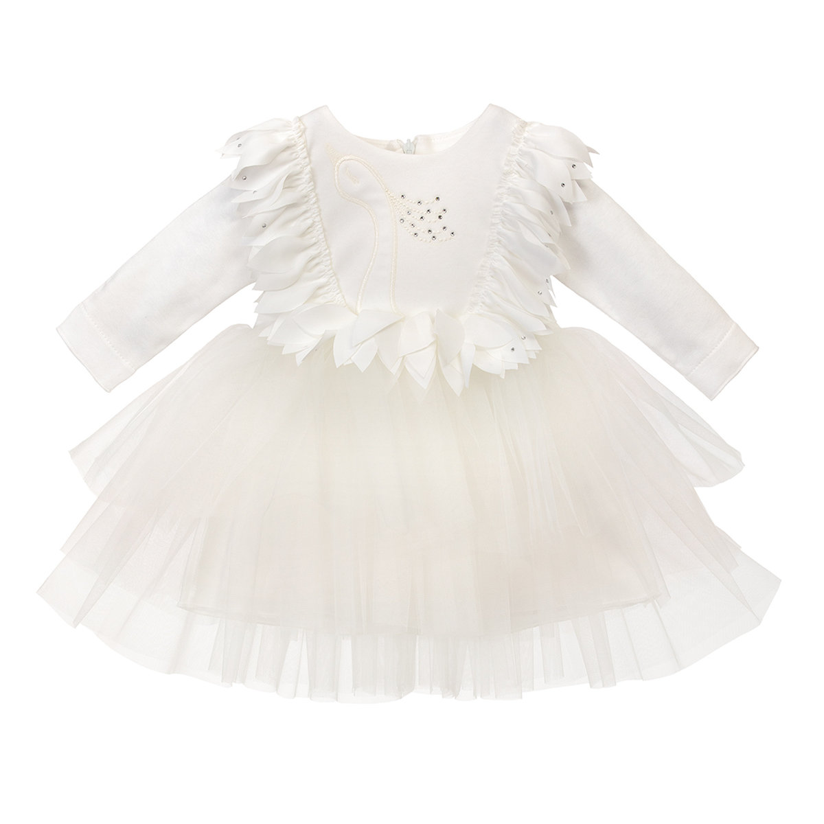 Sukienka z długim rękawem Gloria, ivory 80