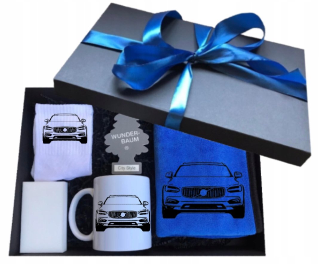 Zestaw motoryzacyjny kubek prezent dla kierowcy auta VOLVO gadżety