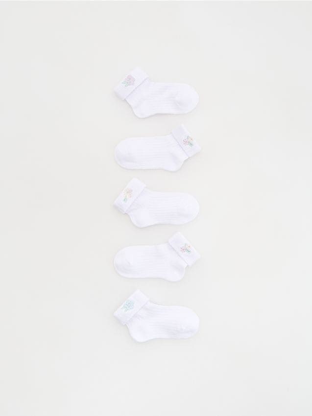 Reserved - Skarpetki 5 pack - biały
