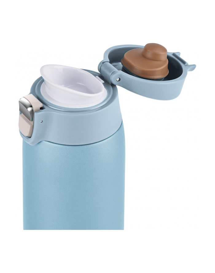 Emsa TRAVEL MUG light thermal mug light blue, 0.4 liters, flip lid