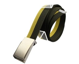 Pasek Parciany TRK (PL) Bawełniany PARCIAK 40 mm Z Klamrą Zatrzaskową ŻÓŁTO-ZIELONY Szeroki TZA21