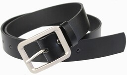 Pasek Skórzany Damski Arucce (PL) Skóra Naturalna EXTRA Gładki 40 mm CZARNY