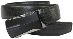 Pasek Skórzany Pierre Cardin 35 mm AUTOMAT MECHANIZM ZĄBKOWY Skóra Naturalna 554 EXTRA CZARNY