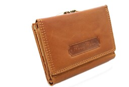 Portfel Damski Skórzany Money Maker 12 cm Klamra I Klapka Skóra Naturalna MM5234