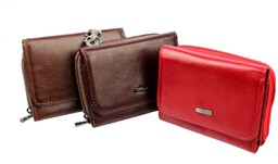 Portfel Skórzany Średni ALBATROSS (PL) Skóra Licowa Suwak 11 cm A-3652