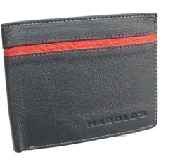 Portfel Męski Skórzany HAROLD S Skóra Naturalna Duży Poziomy Bez Zapiecia RFID HA5544 12,5 x 10 x 2 [cm]