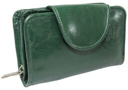 Portfel CRIS-POL (PL) Skóra Naturalna Średni 14 cm Pionowy Z Zapięciem Suwak Na Bilon P15 14 x 9 x 3,5 [cm]