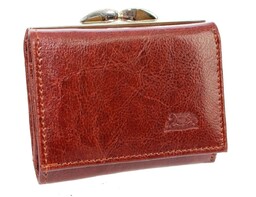 Portfel Damski Skórzany ELKOR (PL) Skóra Licowa Klamra 10 cm EL020