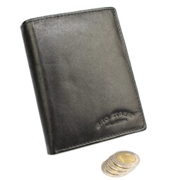 Portfel Męski Skórzany BAG STREET 575 C Skóra Naturalna Duży Pionowy Bez Zapięcia Kieszeń Na Bilon