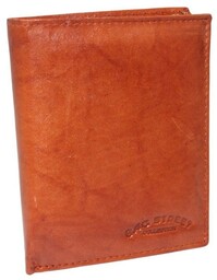 Portfel Męski Skórzany BAG STREET Skóra Naturalna Duży Pionowy Bez Zapięcia Dwa Skrzydełka 562 C 12,5 x 10 x 2,5 [cm]