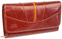 Portfel Damski ELKOR (PL) Długi Z Suwakiem Wewnątrz Wzór I EL004Z