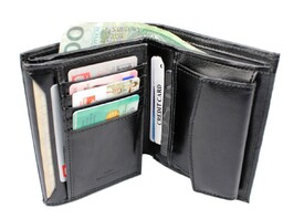 Portfel Skórzany ELKOR (PL) Skóra Licowa Duży Pionowy Bez Zapięcia Dwa Skrzydełka MAX EL131