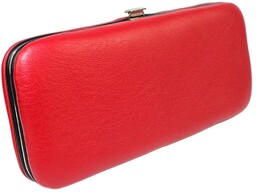 Elegancki Skórzany Przybornik Do Paznokci Zestaw Do Manicure Jenifer Jones Skóra Naturalna 1200 CZERWONY 14,5 x 6 x 3 [cm]