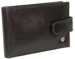 Etui Na Dokumenty ROVICKY (PL) Poziome Z Zapinką RFID TW02-RVT CZEKOLADOWE 11 x 7 x 2 [cm]